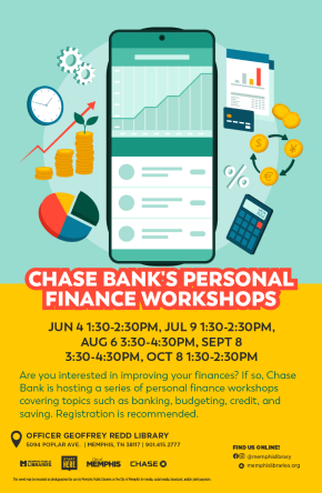 Flyer for personal finance workshops
