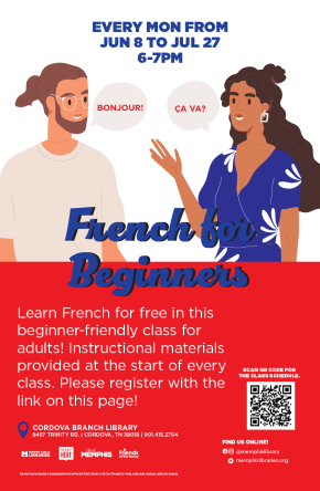 Flyer for French for Beginners