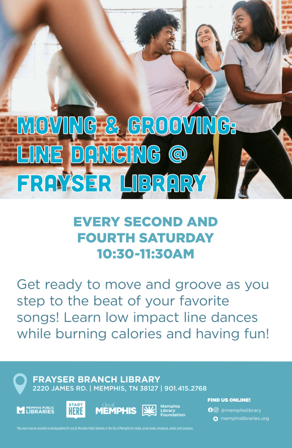 Flyer for Moving and Grooving: Line Dancing