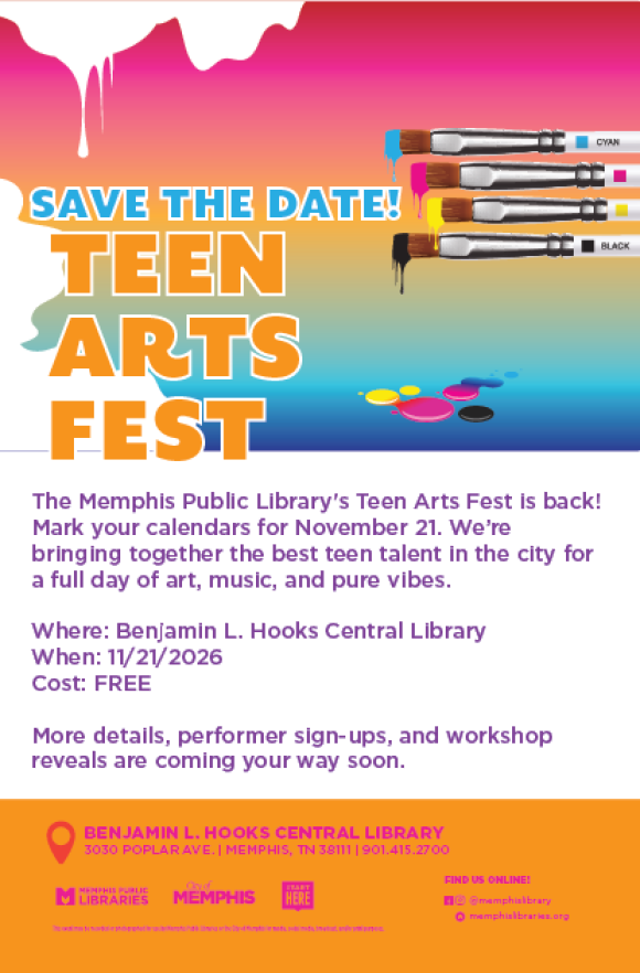 Flyer for Teen Arts Fest