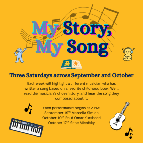 Flyer for My Story, My Song 