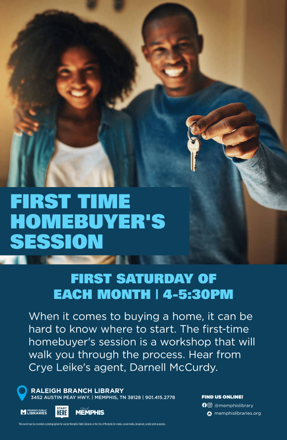 Flyer for First Time Homebuyer's Session