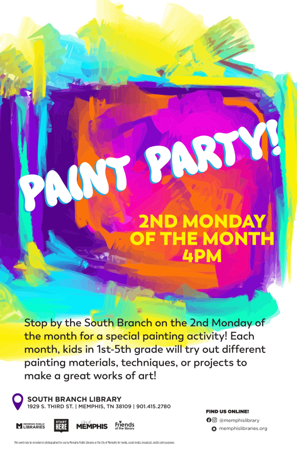 Flyer for Paint Party!