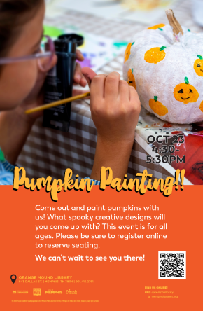 Flyer for Pumpkin Painting!!