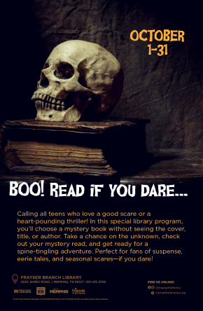 Flyer for BOO! Read if You Dare...