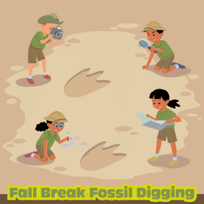 Flyer for Fall Break Fossil Digging