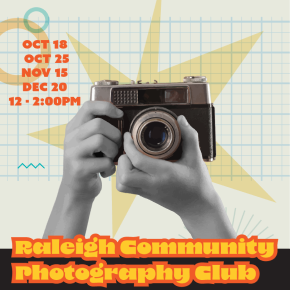 Flyer for Raleigh Community Photography Club