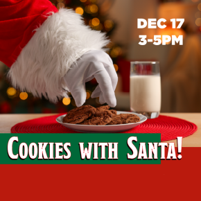 Flyer for Cookies with Santa!