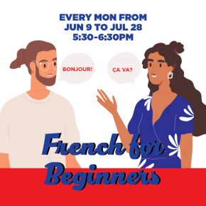 Flyer for French for Beginners