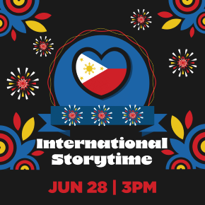 Flyer for International Storytime