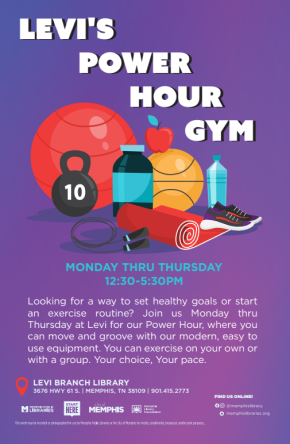 Flyer for Levi's Power Hour Gym