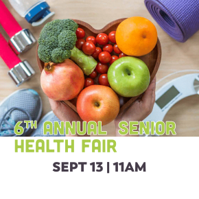 Flyer for 6th Annual Senior Health Fair