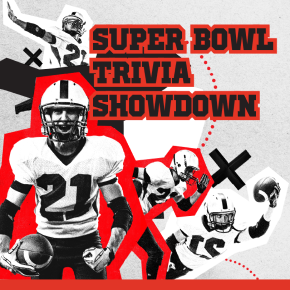 Flyer for Super Bowl Trivia Showdown