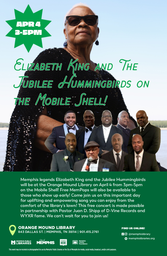 Flyer for Elizabeth King