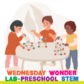 Flyer for Wednesday Wonder Lab-Preschool STEM