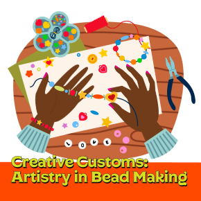 Flyer for Creative Customs: Artistry in Bead Making