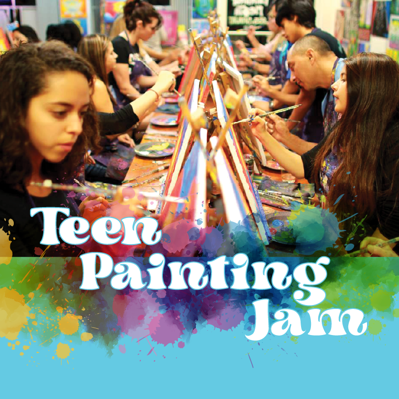 Flyer for Teen Painting Jam