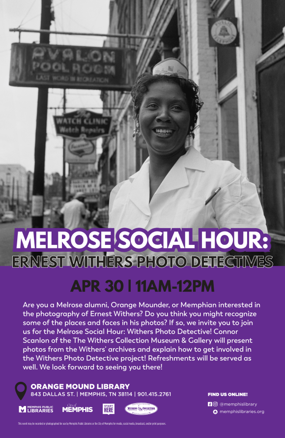 Flyer for melrose social hour