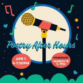 Flyer for poetry after hours