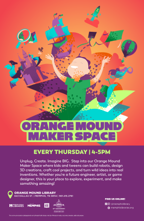 Flyer for Orange Mound Maker Space