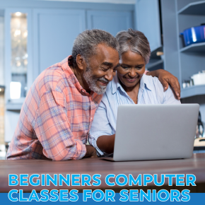 Flyer for Beginners Computer Classes for Seniors