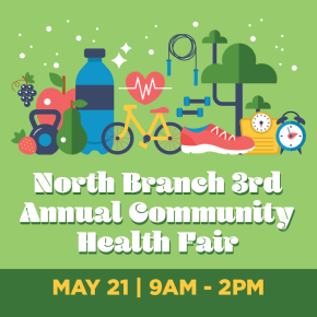Flyer for North Brand 3rd Annual Community Health Fair