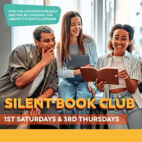 Flyer for Silent Book Club