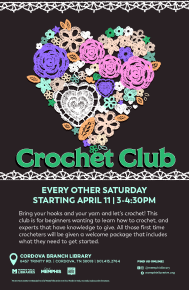 Flyer for Crochet Club