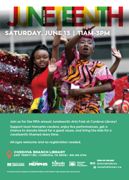 Flyer for Juneteenth Arts Fest