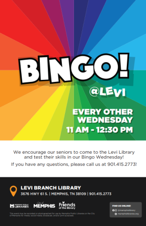 Flyer for Bingo! @ Levi