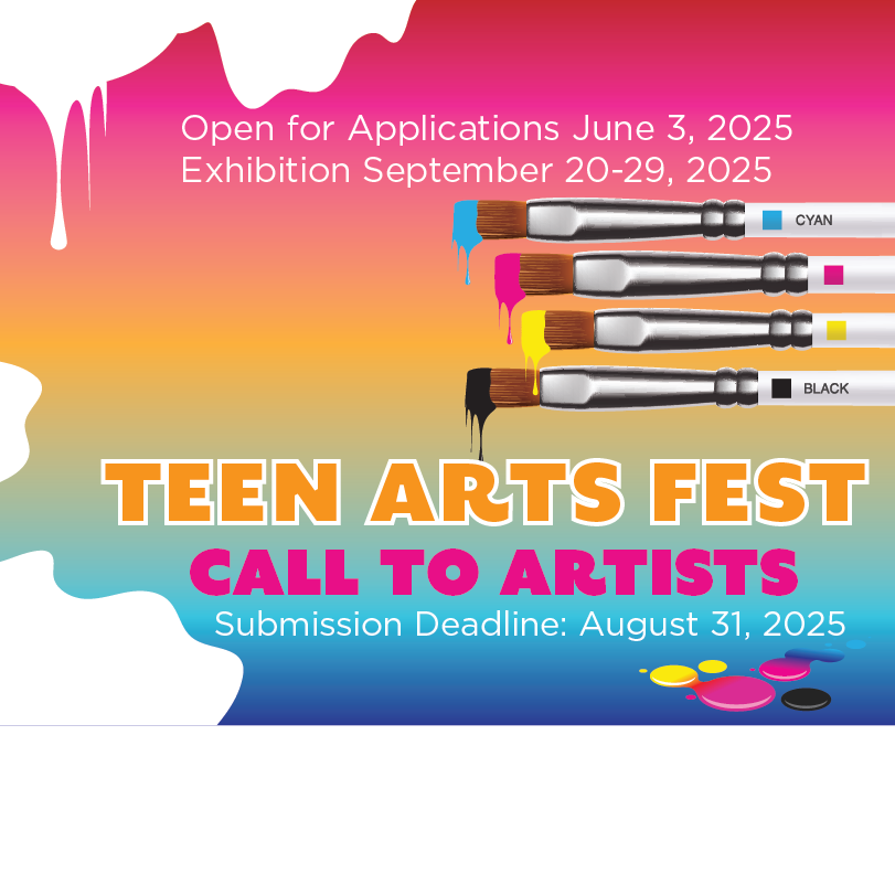 Flyer for Teen Arts Fest Call to Artists