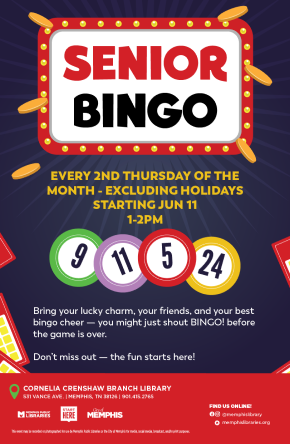 Flyer for Senior Bingo