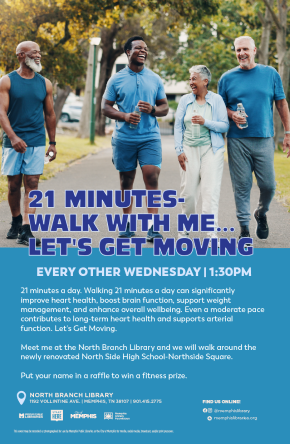 Flyer for 21 Minutes-Walk With Me