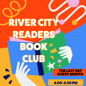 Flyer for River City Readers Book Club