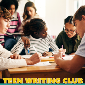 Flyer for Teen Writing Club