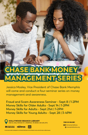 Flyer for Chase Bank Money Management Series