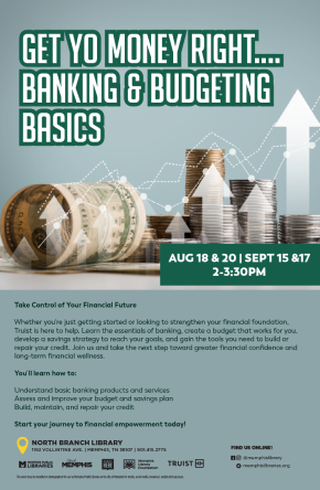 Flyer for Get Yo Money Right...Banking and Budgeting Basics