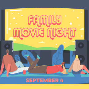 Flyer for Family Movie Night